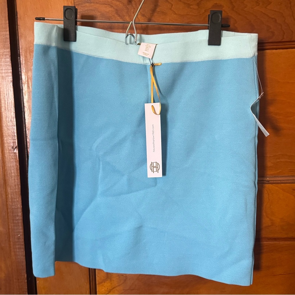 House of Harlow 1960 Light Blue Mini Skirt Brand New NWT size L
